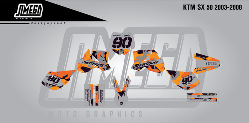 Ktm 2003 2008 graphics - sx, 2003-2008