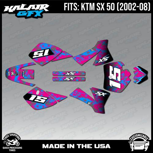 Graphics kit for ktm - kit, 50sx